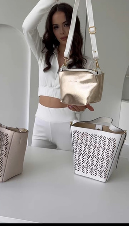 Torebka damska kuferek laura Biaggi