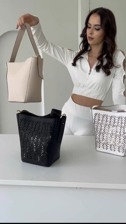 Torebka damska kuferek laura Biaggi