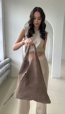 Torebka damska skórzana shopper