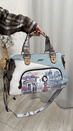 Torba Weekendowa, fitness Janet niebieska laleczka