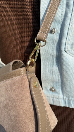 Torebka damska skórzana Laura Biaggi listonoszka 