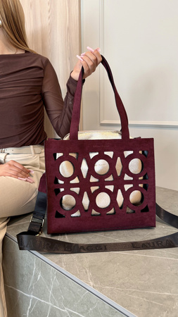 Laura Biggi torebka bordo
