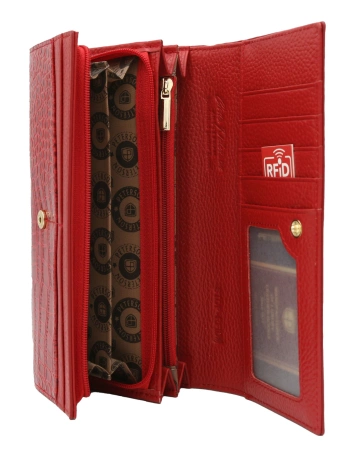 Portfel damski skóra PTN-CR409 czerwony