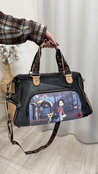 Torba Weekendowa, fitness Janet czarna laleczka